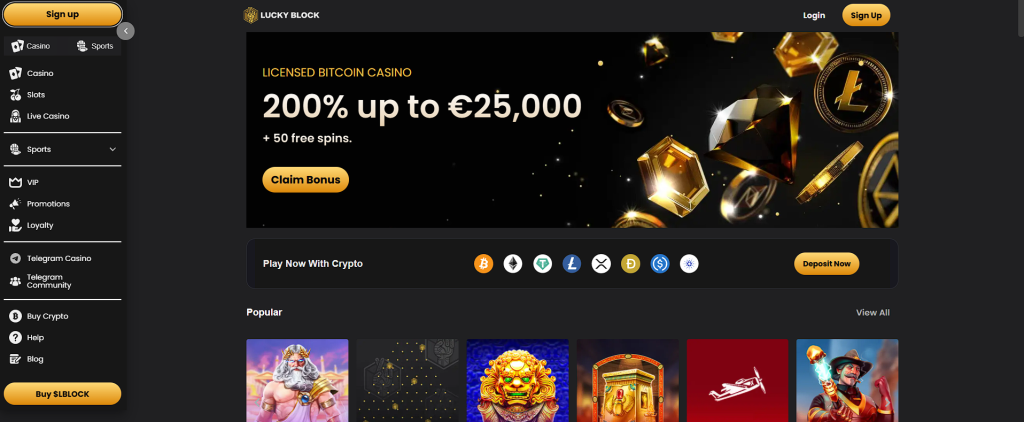 Lucky Block - bitcoin casinos