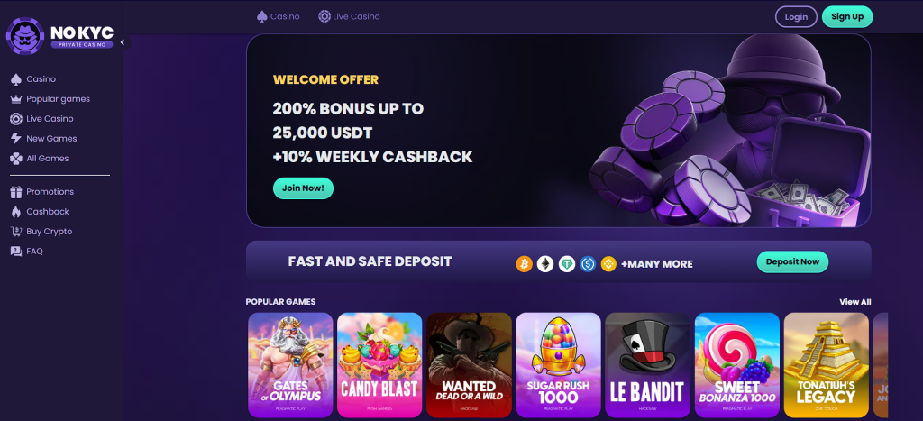 NoKYC Casino - bitcoin casinos